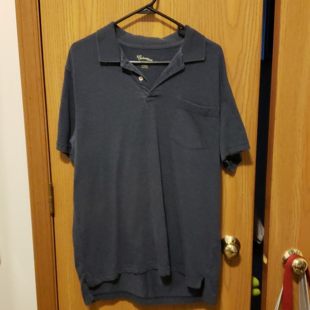 Men's Navy Blue & Red Collared Shirt
